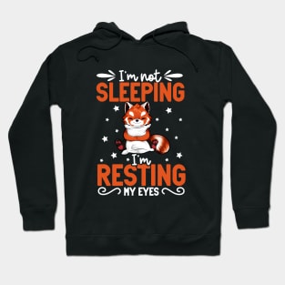 Red Panda - I'm not sleeping I'm resting my eyes Hoodie